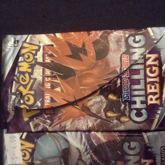 POKEMON modern 2000chilling reign booster packs X2 packs - Picture 3 of 4